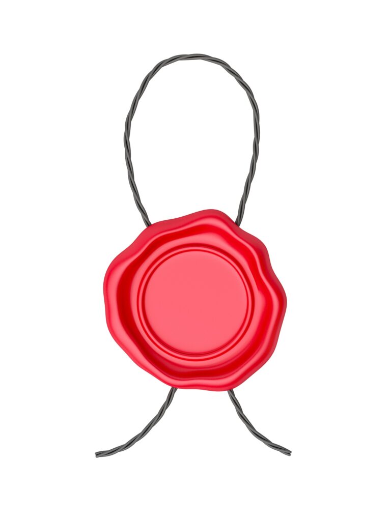 Wax seal and rope